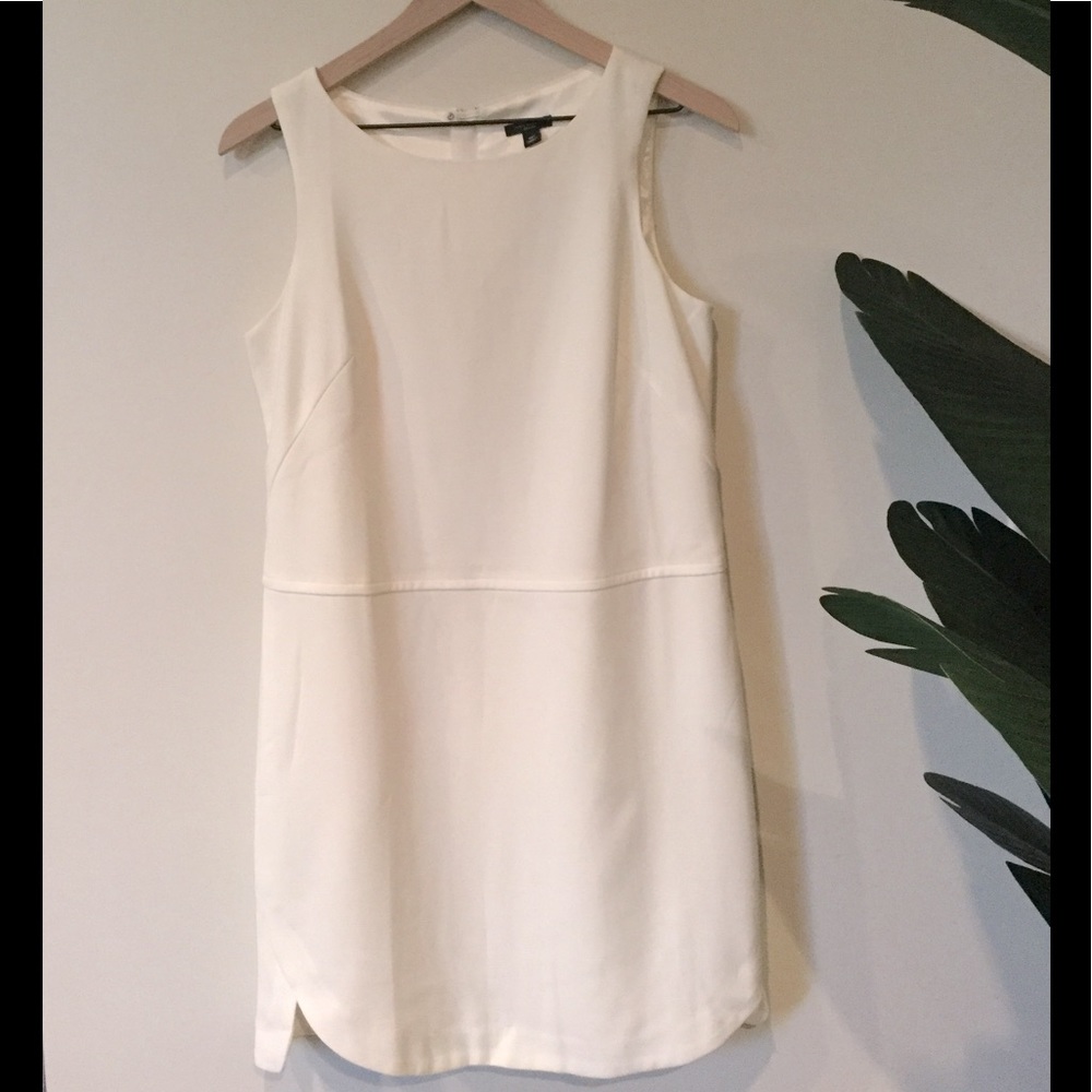 Banana Republic White structured mini dress